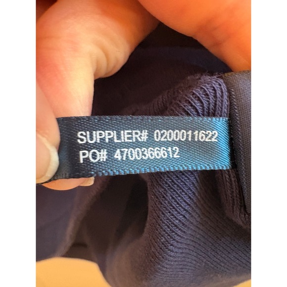 Ralph Lauren Navy Blue Scoop Neck Short Sleeve Preppy Womens XL - Picture 6 of 8